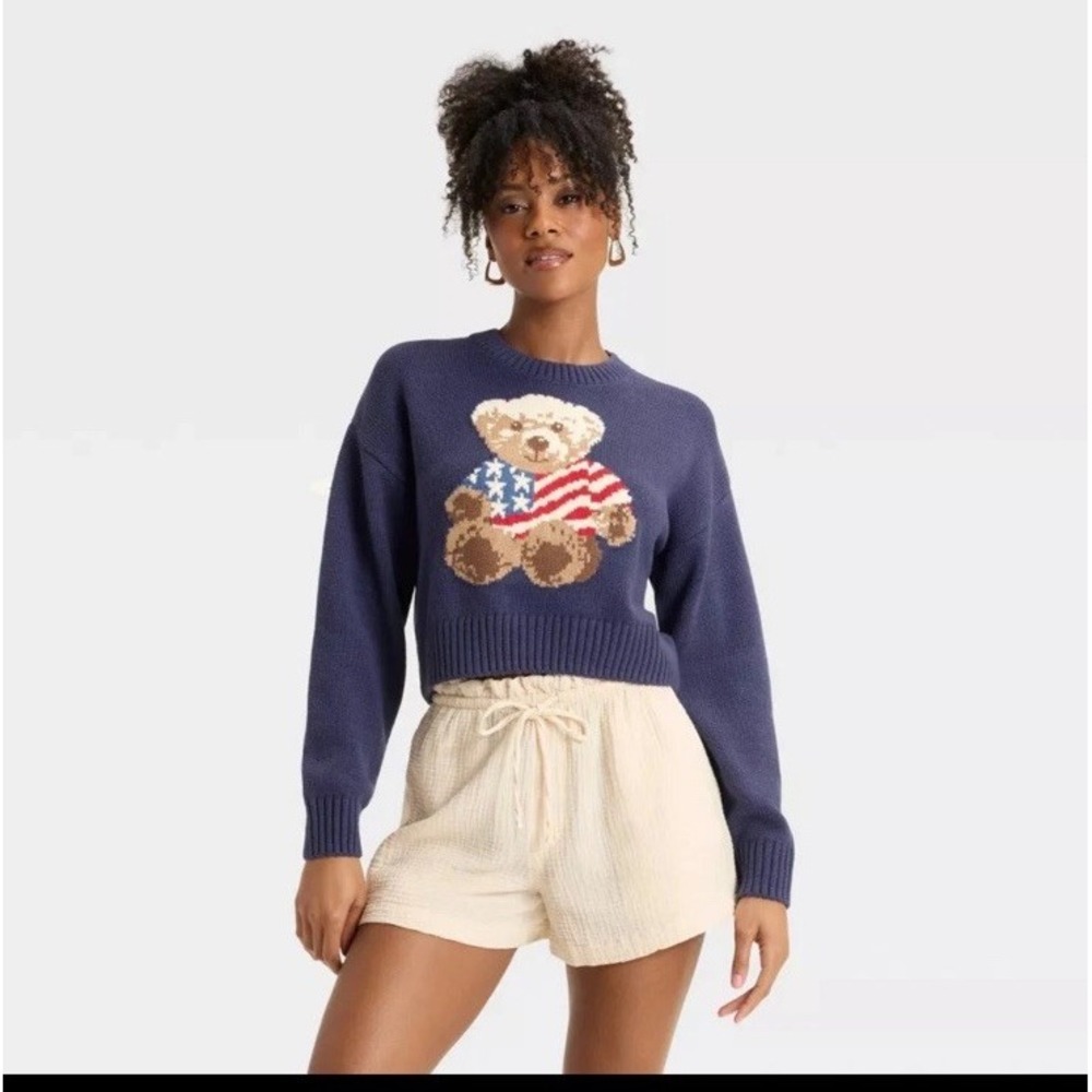 Grayson Threads Blue Teddy Bear Sweater - Picture 2 of 7
